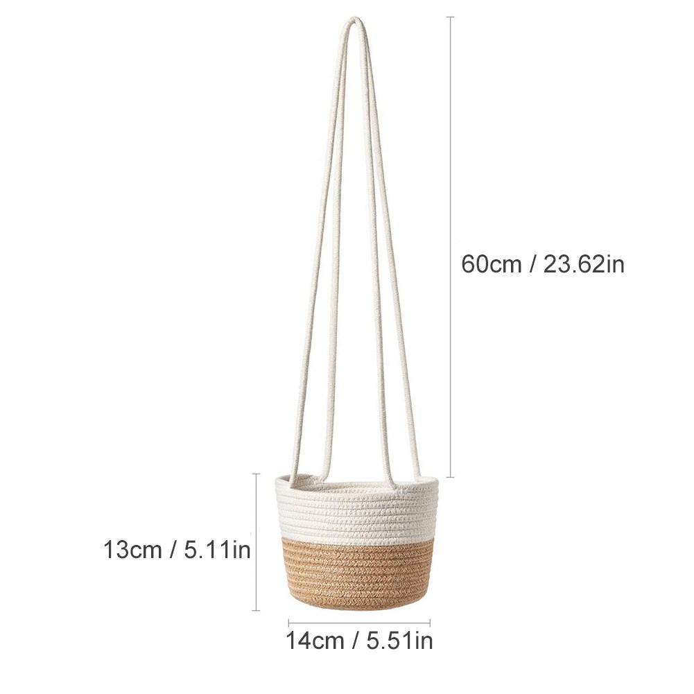 Plant Hangers Touw Opknoping Geweven Planter Mand Grandado
