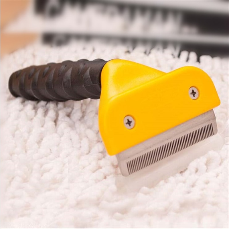 Roestvrij Staal Huisdier Kat Hond Kam Haar Borstel Dier Bont Verwijdering Deshedding Grooming Tool Haar Remover Clipper Metalen Hond Kammen