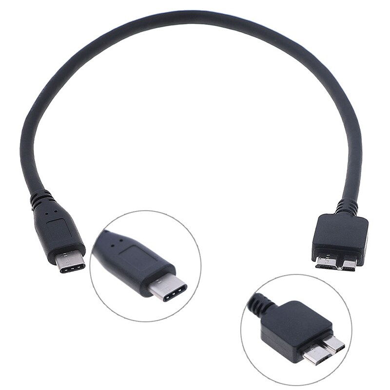 USB c to micro usb cable type c to micro b cable for hdd hard disk 30cm