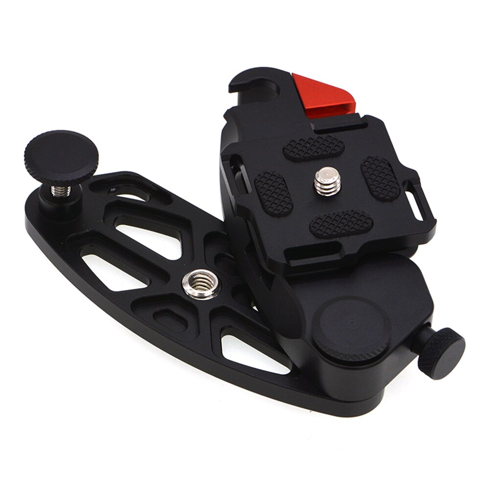 Tutto il Metallo Zaino Della Macchina Fotografica Della clip di Montaggio A Sgancio Rapido DSLR Camera Pulsante Cinghia Della Cinghia Supporto per La Maggior Parte Dei Arca e Manfrotto RC2 treppiede PTZ