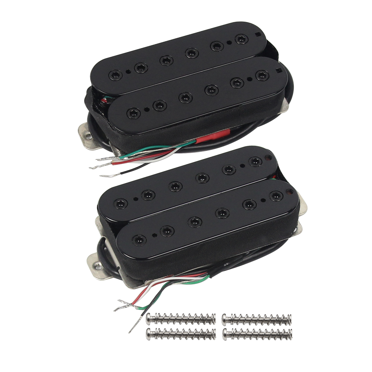 Pickup EMG 81-8H Rosso Per Chitarra Elettrica A 8 Corde – Humbucker Attivo Con 2 Set Di Corde Dunlop