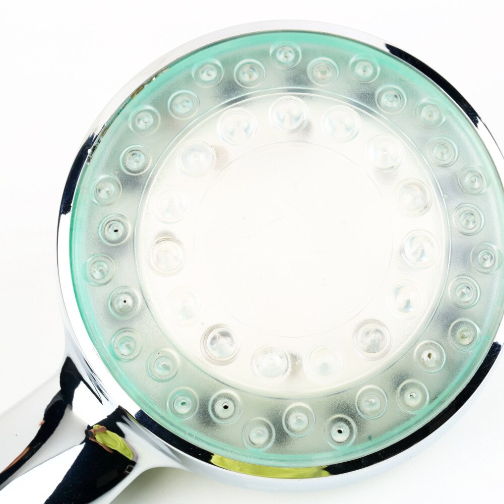 1pc 7 Kleur Handdouche Overhandigen Led Douchekop met Romantische Automatische LED Verlichting voor Badkamer