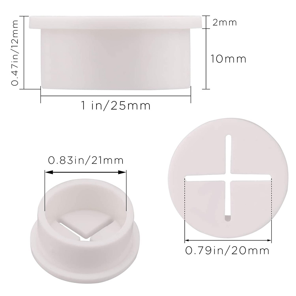 Arandelas de goma para Cable de silicona Flexible, cubierta de orificio de Cable para oficina, hogar, escritorio de computadora, mesa, consola de TV, PC