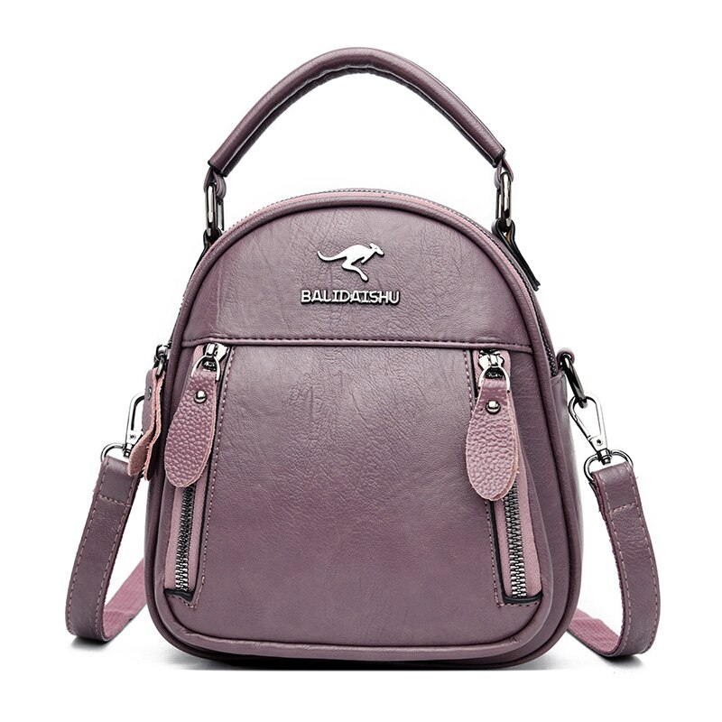 Bolsa de ombro feminina de couro do plutônio vintage ruched messenger bags retro tote crossbody bolsa para mulher e bolsas hobo: ROXO