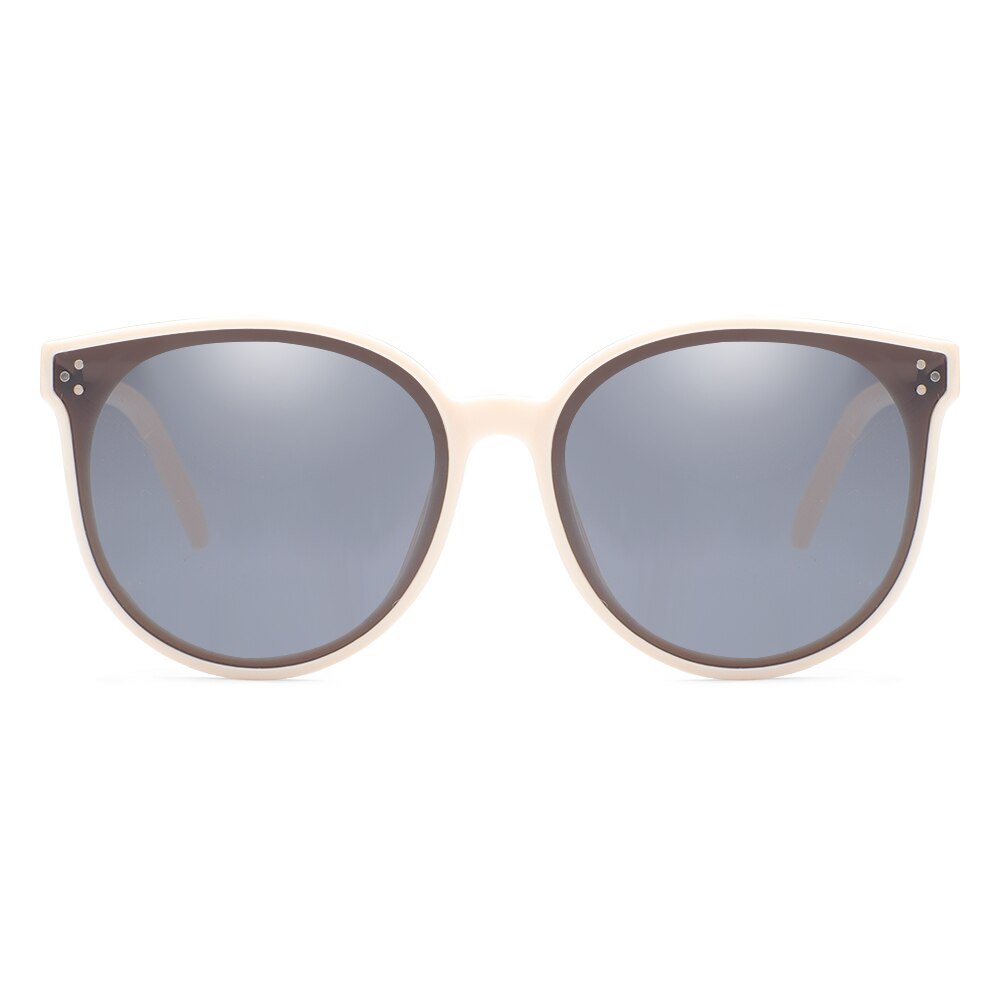 OFFRAY Cat Eye Cute Shape Children Sunglasses Plastic Wrap Frame 5 Colors 004 Acrylic Material Lenses UV400 Protection Eyewear: C2