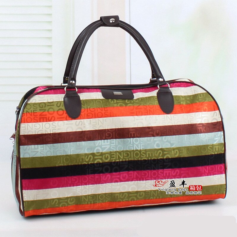 Freies Neue Reisen Tasche Plus Größe Männer Frauen T Duffle Taschen Gepäck Handtaschen L Größe: Regenbogen