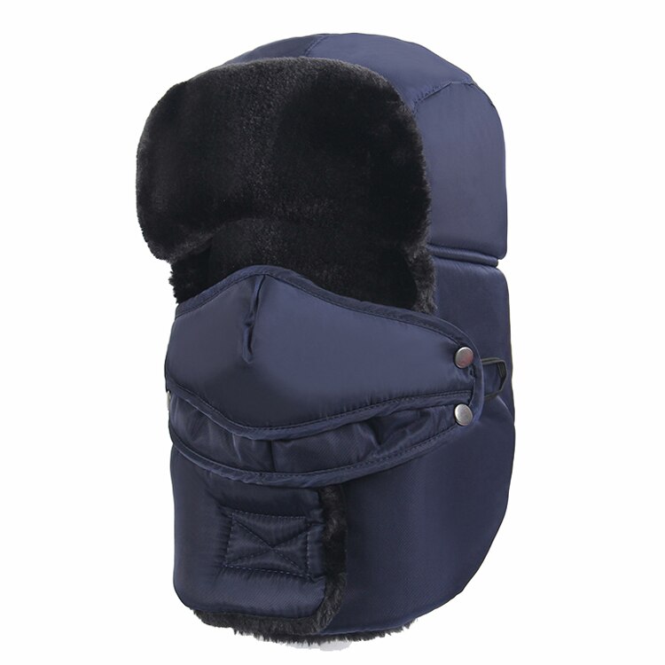 Chapéu montanhismo vk089 feminino e masculino, máscara de proteção para as orelhas ao ar livre à prova de vento, para caminhada, acampamento, ski, para escalada: Navy