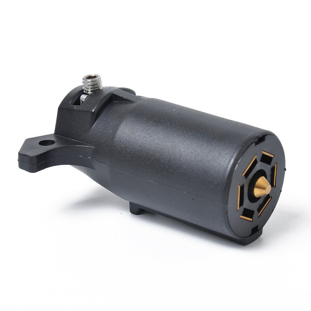 1pc 12V 7 Pin Plug Male Car Caravan Trailer Truck Towing Electric Plug Connector Lighting Board Plug For Tail Lights Turn Signal