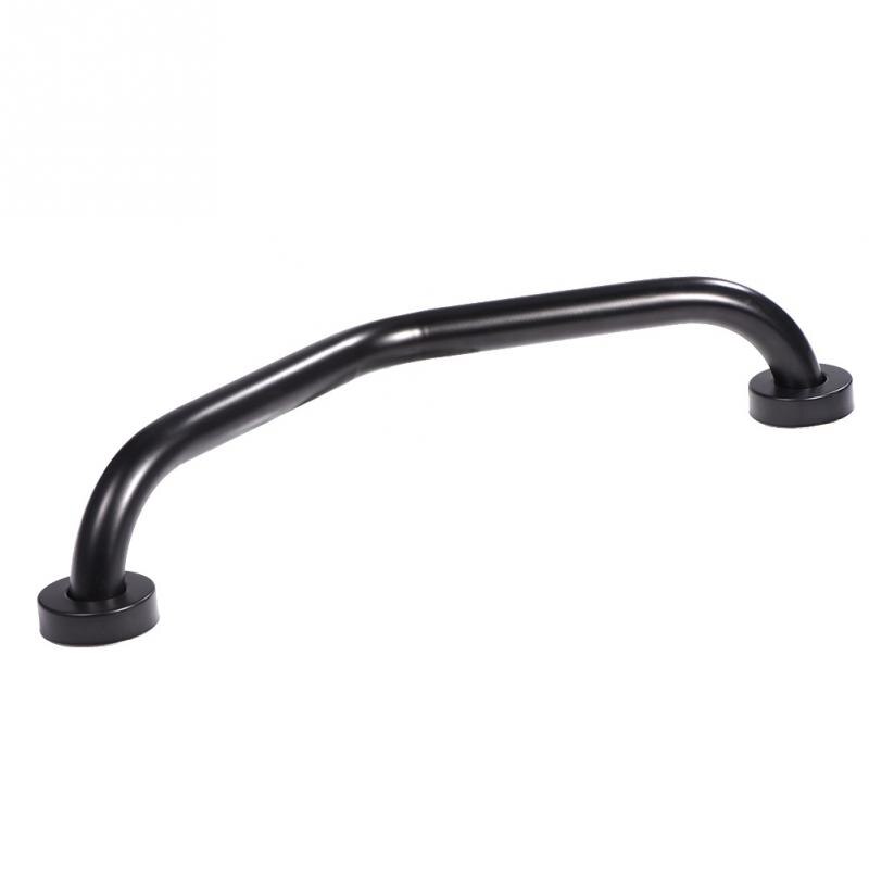 Stainless Steel Curved Shower Tub Safety Grab Bar Towel Rack Wall Mounted Bathroom Handrail Bathroom Tools