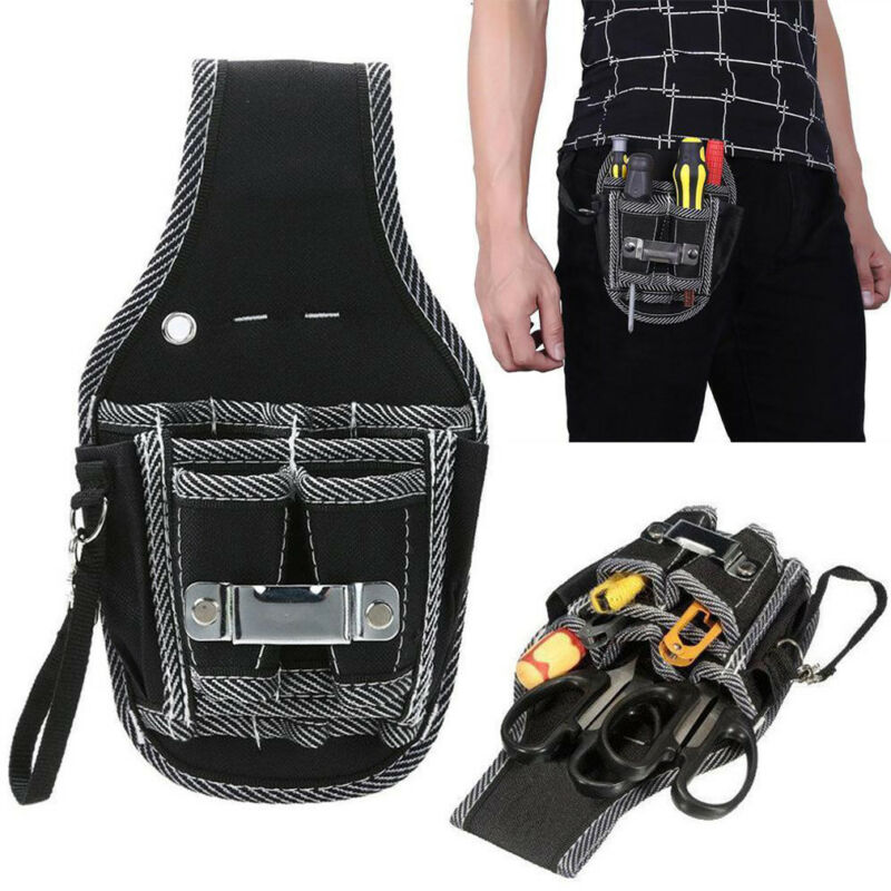 Elektricien Tool Bag Nylon Stof Taille Pocket Pouch Riem Opslag Kit Houder Onderhoud