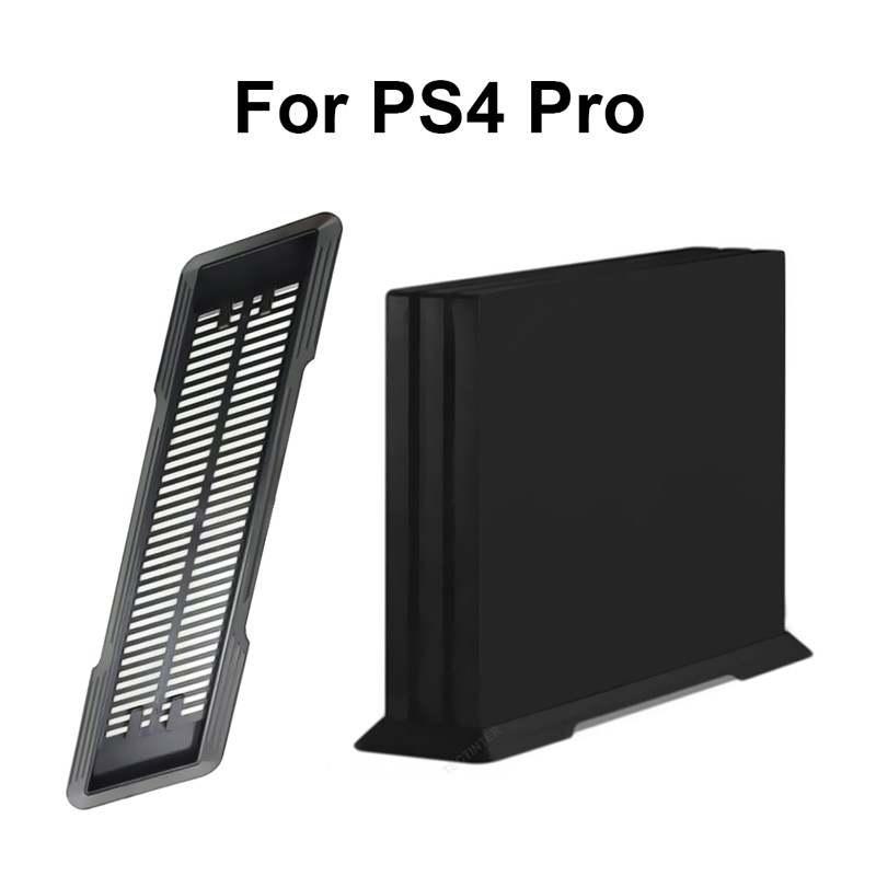 Vertikaler ständer für  ps4 schlanke konsolen, dockingstation, halterung für  ps4 host-basis für  ps4 pro-konsolen, gaming-zubehör: P4 pro-schwarz