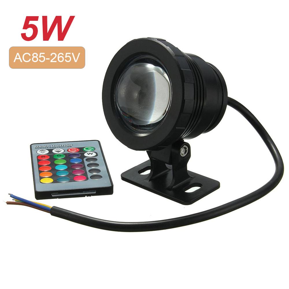 5W/10W RGB Led Unterwasser Licht Wasserdicht IP65 Brunnen Pool Teiche Aquarium Tank Lampe 16 farbe + fernbedienung Spot Lichter: 03