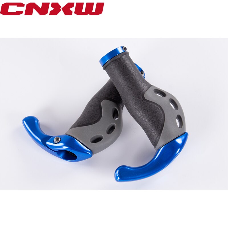 Mtb Comfortabele Fiets Stuur Grips Fietsonderdelen Grips Aluminium Rubber Fiets Grips Lock-On Stuur Ergonomische Bar Ends