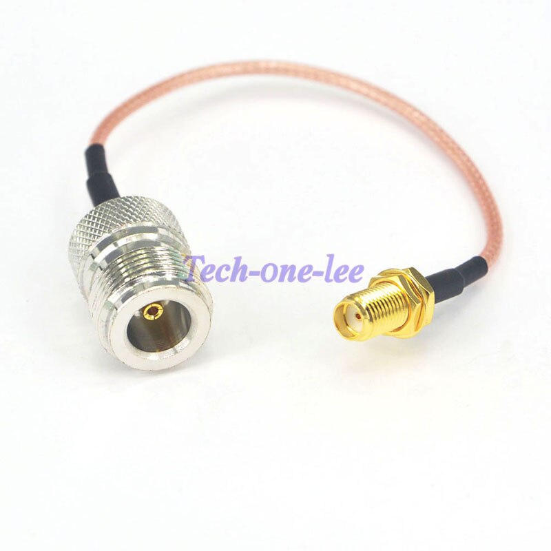 2 stuk 6 "RF SMA Vrouwelijke Jack Schakelaar N Vrouwelijke Connector Pigtail Kabel RG316