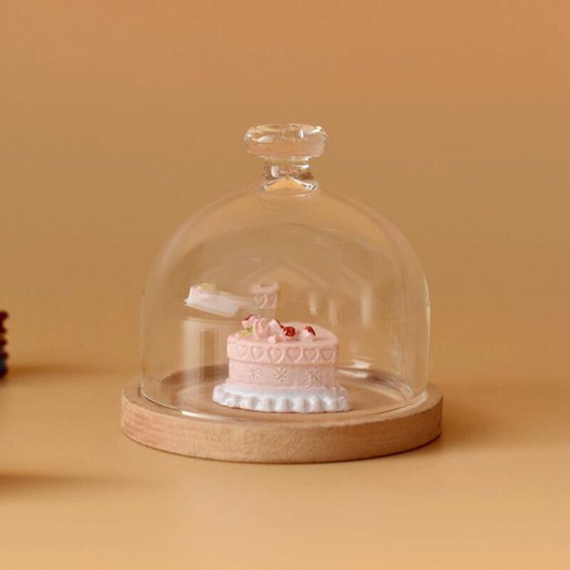 1:12 Dollhouse Miniatuur Snoeppot Glas Dessert Fruit Lade Poppenhuis Decor Speelgoed