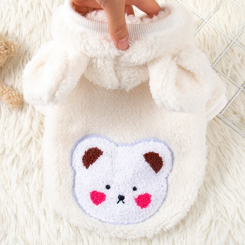 Dog clothes autumn and winter keep warm than bear teddy Yorkshire Pomeranian cat cute small puppy bear clothes: XS（old） / green