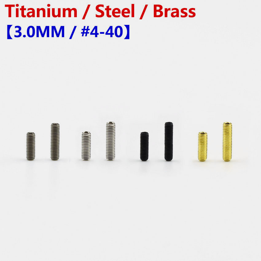 1 Piece Electric Guitar Bridge Saddle Height Adjustment Screw Steel / Brass / Titanium Guitar Accessories