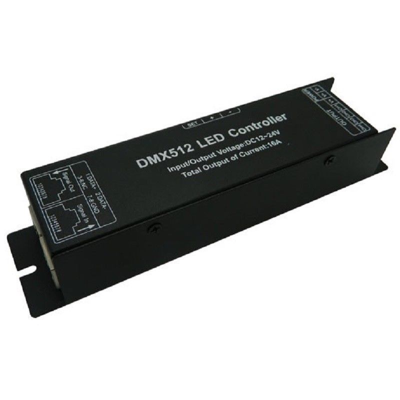 Dmx 512 dekoder driver dmx 512 rgbw controller til rgbw led strip lys 12v-24v