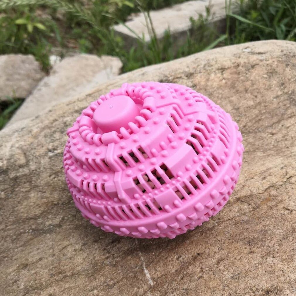 Eco Magic Laundry Ball Detergent Wash Wizard Style Washing Machine Plastic Balls: Pink