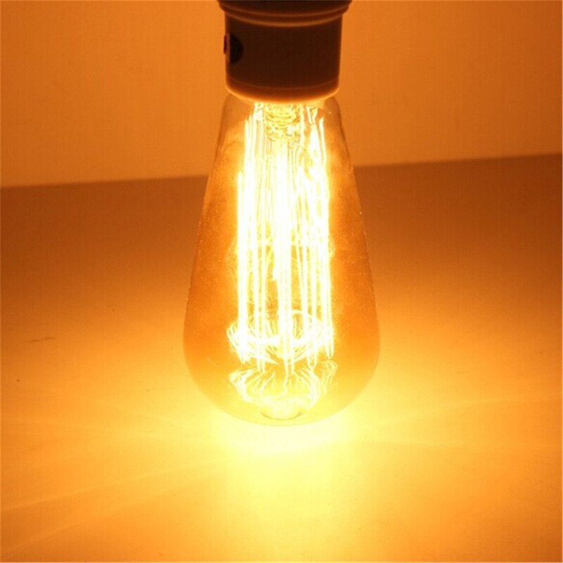 Retro ST64 Edison Bulb 110V E26 60W Incandescent Bulbs Vintage Filament Bulb Tungsten Edison Light --M25