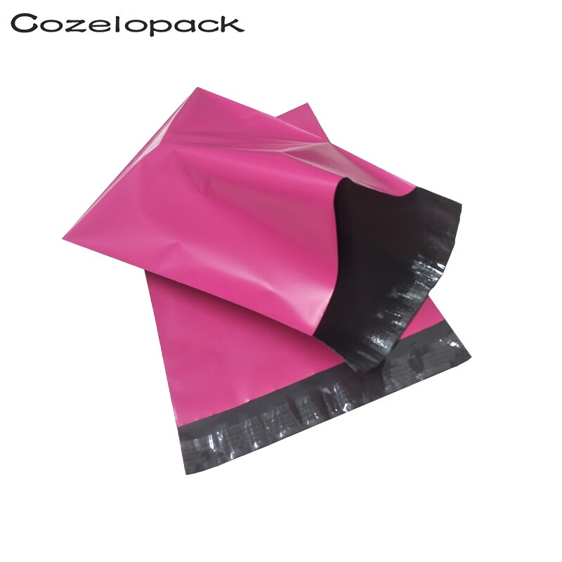 100 stk 6 x 9 tommer lyserød poly-poster 15 x 20cm selvklæbende postforsendelsespakke postkonvolutter kurer opbevaringskonvolutter: Lyserød