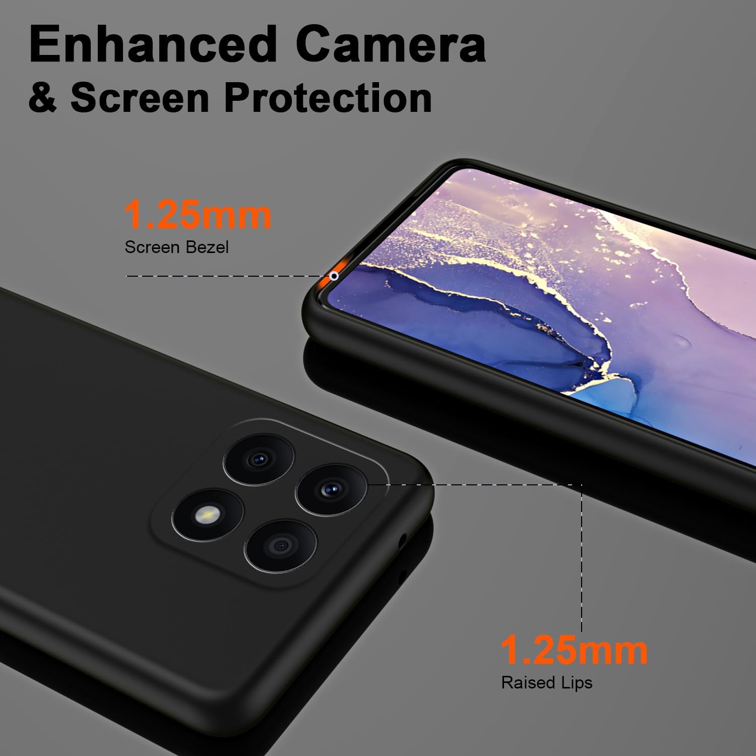 Coque souple en Silicone liquide TPU pour lame ZTE A35 A55, housse de protection pare-chocs Fundas Coque Capa