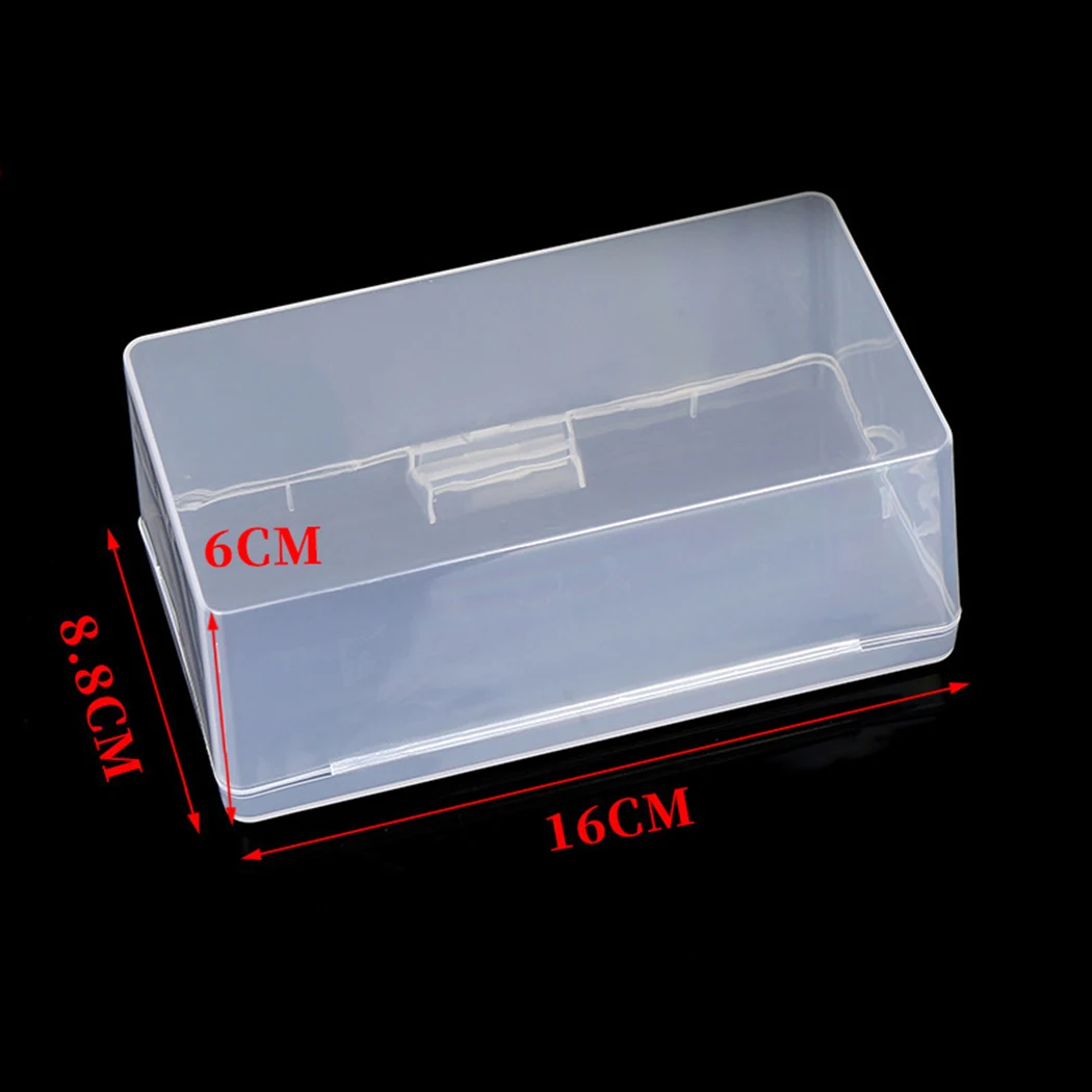 Plastic Box Rectangular Box Translucent Box Packing Box Storage Box Dustproof Solid Strong Jewelry Storage Case Container Boxes