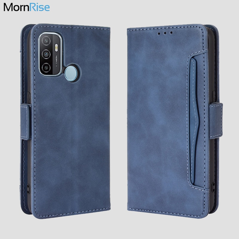 For OPPO A53 Wallet Case Magnetic Book Flip Cover For OPPO A32 Card Photo Holder Luxury Leather Mobile Phone Fundas
