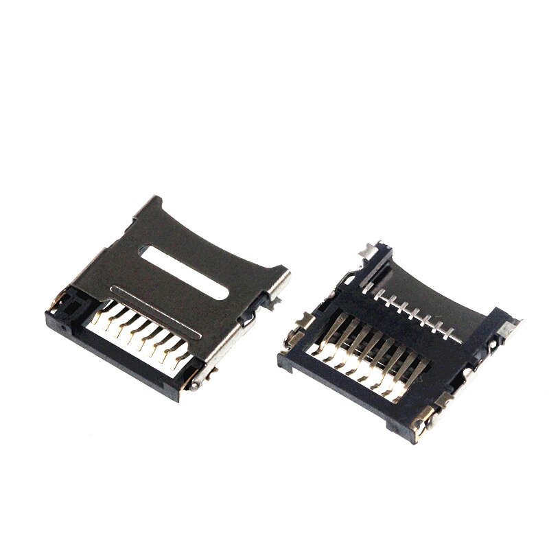 5Pcs Micro SD decks TF card slot Flip inner solder socket TF card slot