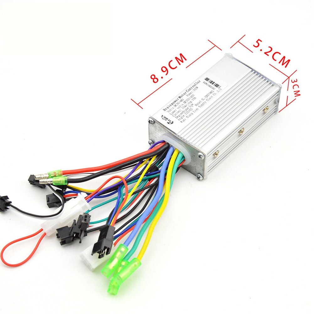 36V-48V 350W 13A Electric Bicycle E-Bike Scooter Brushless Controller Alloy Controller For Electric Bicycles Cars Scooters Parts