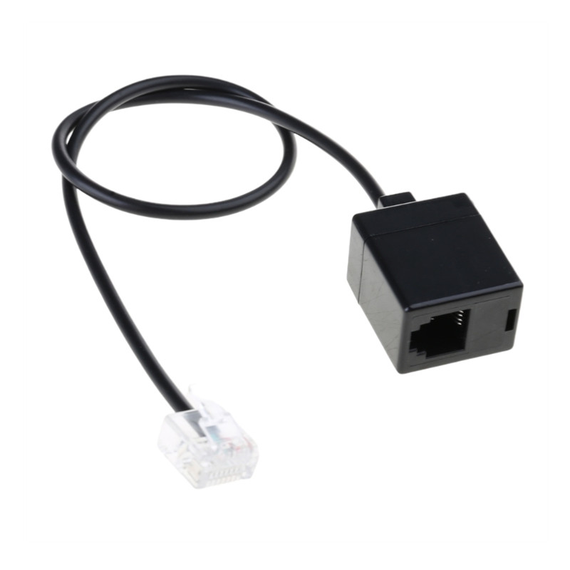 telephone Ethernet RJ45 8P8C male To RJ11 6P4C female Adapter Cable,Office Converter Cord Male To Female RJ45 to RJ11 Converter: Default Title