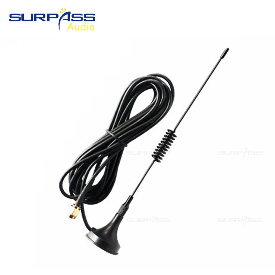 3m External FM Radio Signal Gain Antenna SMA Interface 50 Ohms Wireless Router WIFI 12dBi Base Magnetic FM Signal Antenna: Default Title