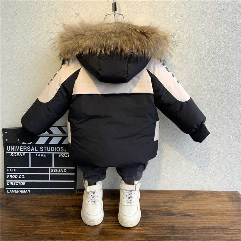 3 4 5 6 7 8 jahre Kleinkind Jungen Baumwolle ist hingefallen Kapuze Mäntel Winter Jacke freundlicher freundlicher jungen Kleidung outwear Outfits Warme Parkas