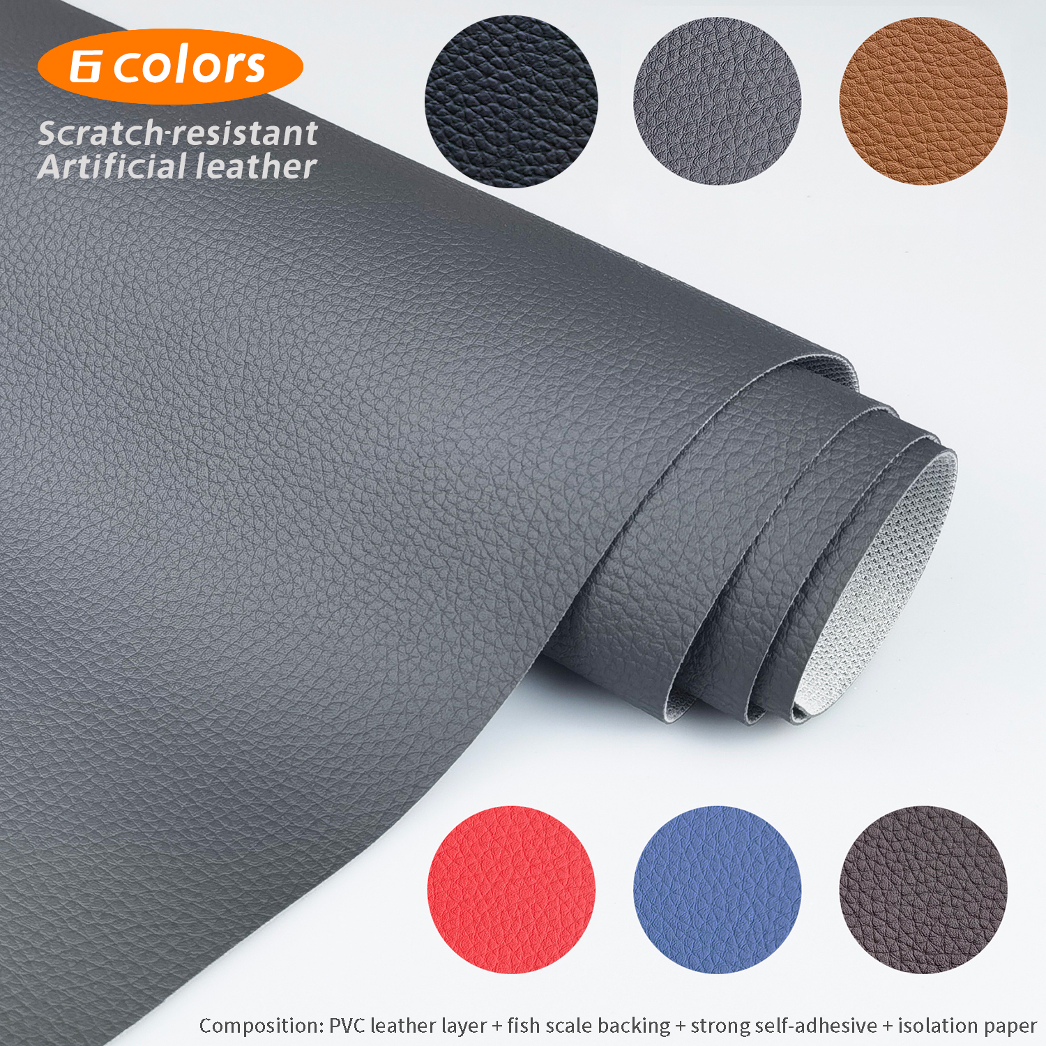 0.9Mm Zacht Kunstleer Met Zelfklevende Reparatie Lederen Banken, Leren Tafels En Stoelen Diy Ambachten Pvc Leer