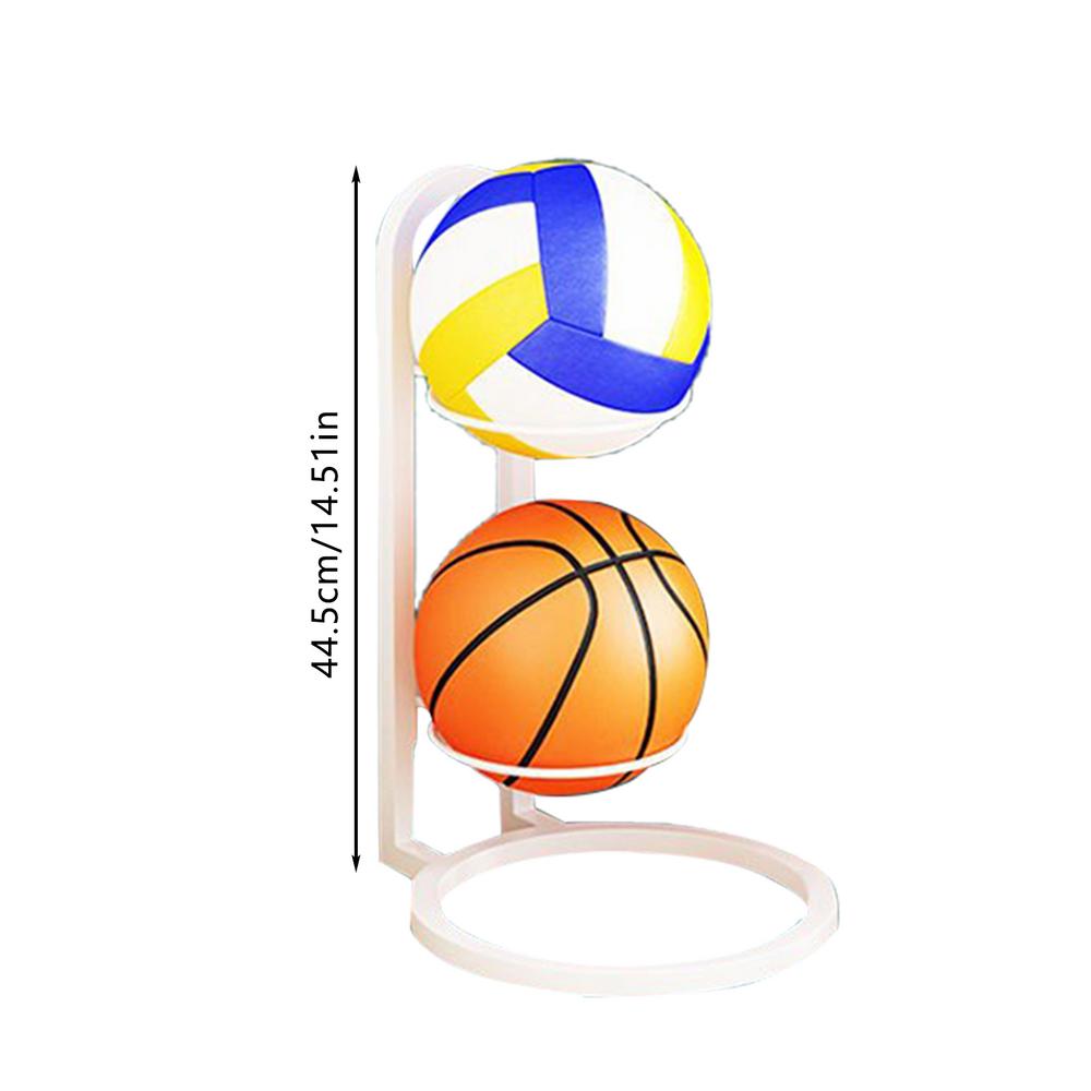 Indoor Children Basketball Storage Rack Put Ball Football Storage Basket Placed Rack Kindergarten Volleyball Stand Holder Space: WHITE