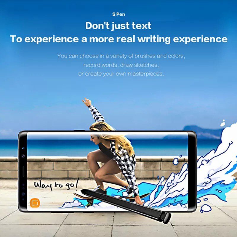 For Samsung Galaxy Note8 pen Active S pen stylus touch screen pen Note 8 waterproof call phone S pen black blue purple gold