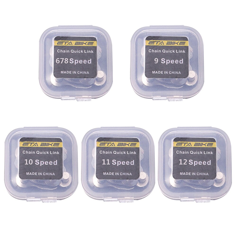 5 Pairs Bike Chain Quick Link Connector Lock Set MTB Road Bicycle Power Chain Quick Release Buckle for 6 7 8 9 10 11 12 Speed