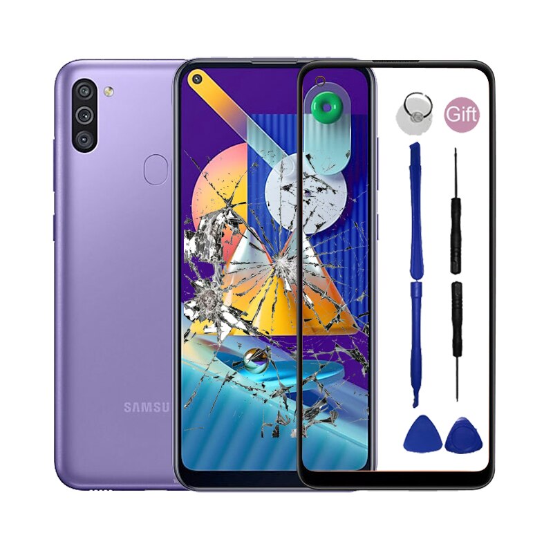Voor Samsung Galaxy A11 Een 11 Voorpaneel Voor Samsung Galaxy M11 M 11 Touch Screen Outer Glas Niet Lcd display Sensor: M11