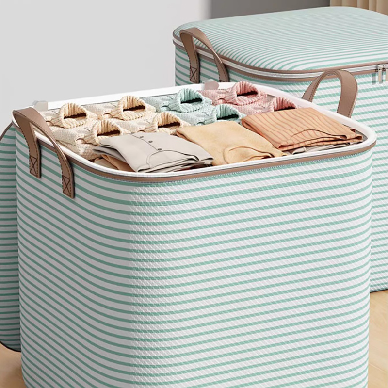 Bolsa de almacenamiento de gran capacidad para el hogar, organizador de armario de Material no tejido, se puede utilizar para colcha, ropa, juguetes, 1 ud.