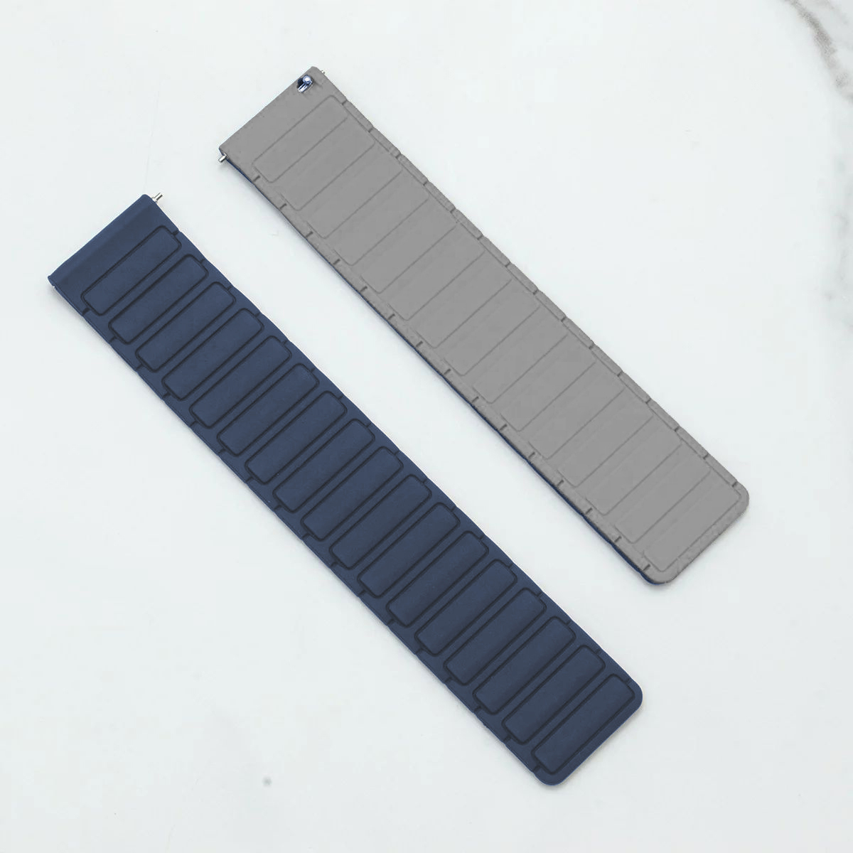 Bratara Magnetica din Silicon 20-22mm pentru Amazfit Bip, Active, GTR, GTS, Cheetah: Negru antic / 19mm