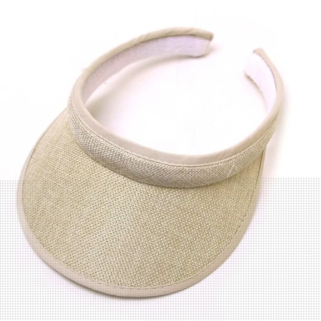 Männer Frauen Sommer Hüte Sonnenhüte Einstellbare Sport Stirnband Klassische Sonne Sport Visier Hut Cap Freien Reise Wandern Einfache Kappe: Light Khaki 