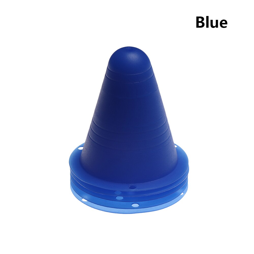 5 stk 8cm plastmarkeringskopp skøytemerkekjegler 5 farger fotball fotball ruller treningsutstyr veisperring tilbehør: Blå