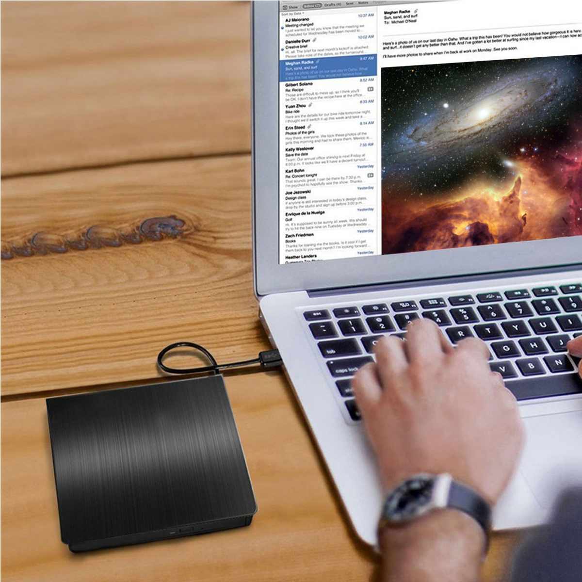 USB 3.0 DVD-ROM Optical Drive External Slim CD ROM Disk Reader Portable Desktop PC Laptop Tablet Promotions DVD Player