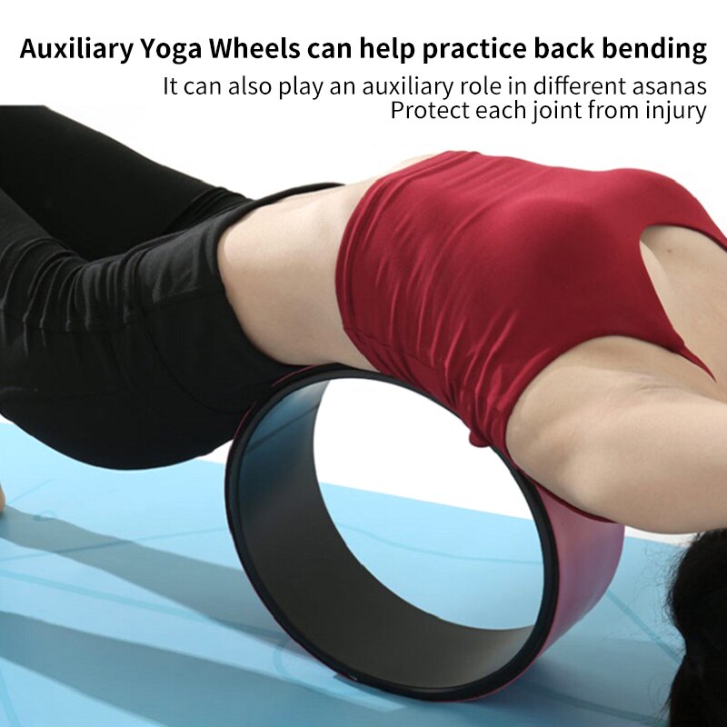 Yoga Pilates Wheel - Cork Massage Back Tool - Thickened Fitness Exercise Wheel