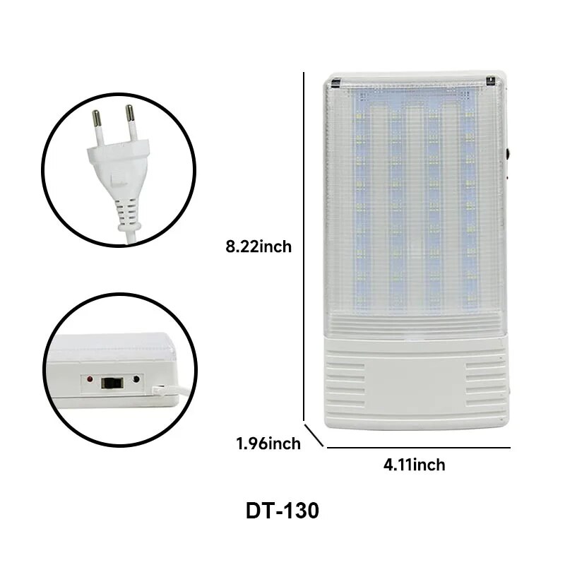 Motion Sensor LED Emergency Light Fire Emergency Luminaries Indoor Home Wall-mounted Rechargeable Lantern Automatic Exit Lamp: WHITE