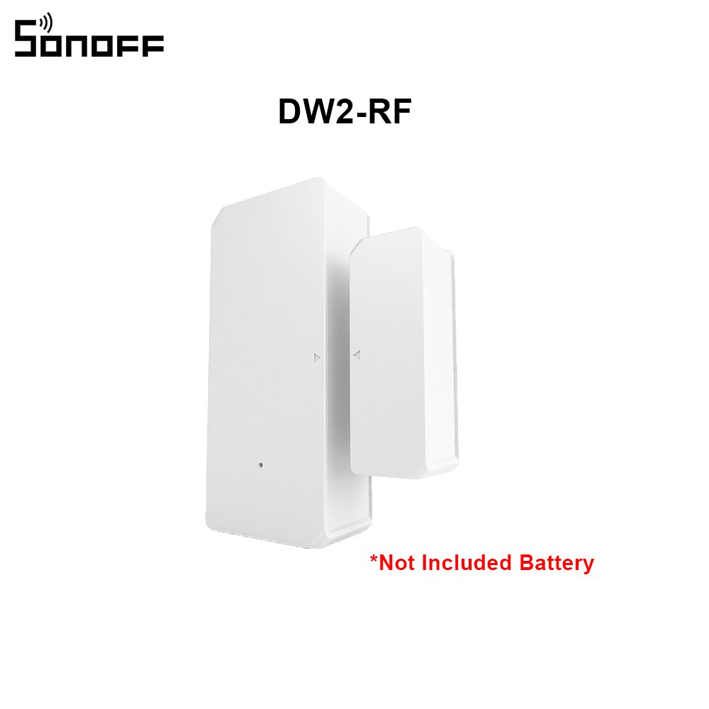 SONOFF DW2 RF 433Mhz Wireless Door Window Sensor App Notification Alerts For Smart Home Security Alarm Works SONOFF RF Bridge: DW2-RF
