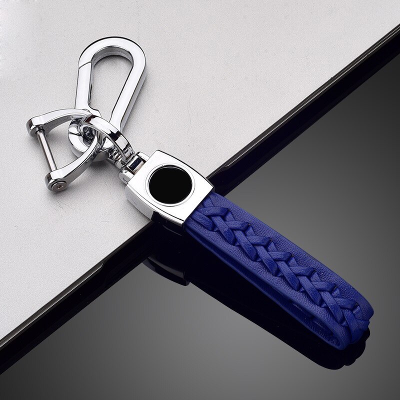 Coque de protection de voiture en TPU, Fiber de carbone, pour Kia Ceed Rio Rio5 Sportage R K3 KX3 K4 K5 Ceed Sorento Cerato Optima: Blue Keychain 2