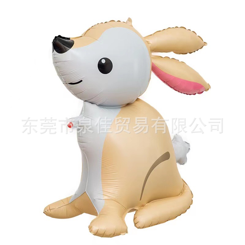 Pasen Folie Opblaasbare Bunny Ballon Staande Bunny Ballon Konijn Vormige Ballonnen voor Indoor Outdoor Yard Kids Pasen Speelgoed Decor