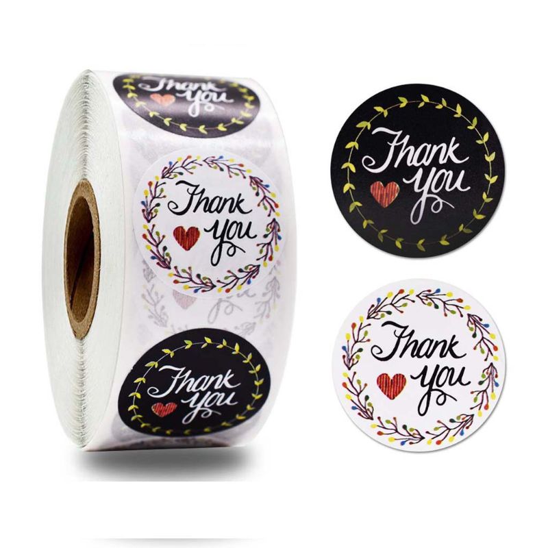 500pcs Round Thank You Stickers Scrapbooking DIY Seal Labels Wedding Party Package Stationery Invitations Sticker: 4