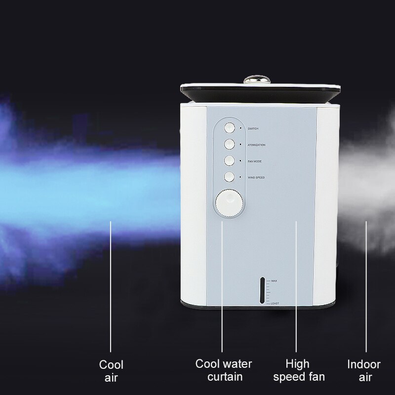 Portable Air Cooler USB Air Conditioner Desktop Fan Ultra-low Mute 4 Speeds Quiet Air Cooler for Home Room Office HVAC Systems